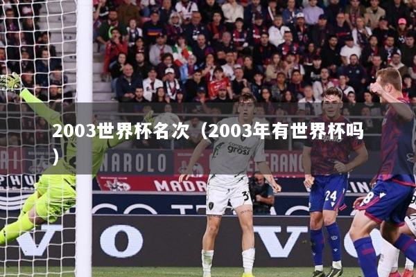 2003世界杯名次（2003年有世界杯吗）